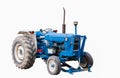 Blue agricultural tractors