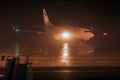 Blue Air Boeing 737-700 YR-BMR - night view