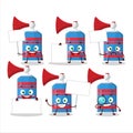 Blue air horn cartoon character bring information board Royalty Free Stock Photo