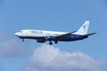 Blue Air Boeing 737-400 YR-BAO Royalty Free Stock Photo