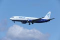 Blue Air Boeing 737-400 YR-BAO Royalty Free Stock Photo