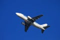 Blue Air`s Classic Boeing 737 departing from Bucharest INTL airport Royalty Free Stock Photo