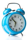 Blue alarm clock