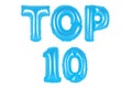 Top 10, blue color