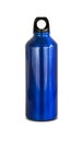 Blue aluminum bottle water