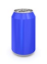 Blue Aluminum Can