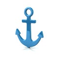 Blue anchor icon