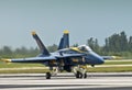 Blue Angel Jet Landing Royalty Free Stock Photo