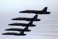 Blue Angels aerobatic display team Royalty Free Stock Photo