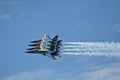 Blue Angels close formation Royalty Free Stock Photo