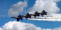 Blue Angels In The Clouds Royalty Free Stock Photo