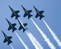 Blue Angels Delta Formation Royalty Free Stock Photo