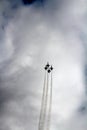 4 Blue Angels Fighter Jets Ascend Royalty Free Stock Photo