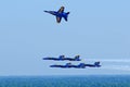 Blue Angels in Flight Royalty Free Stock Photo