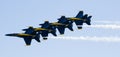 Blue Angels fly in formation Royalty Free Stock Photo