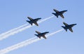 Blue Angels flying in formation Royalty Free Stock Photo