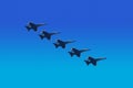 Blue Angels Flying in Unison