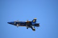 Blue Angels look like a single aircraft Royalty Free Stock Photo