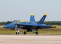 Blue Angels Number 1 fighter jet Royalty Free Stock Photo