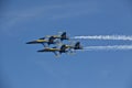 Blue Angels side by side Royalty Free Stock Photo