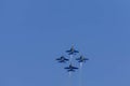 Blue Angels Soar: Precision Practice for Season Debut Royalty Free Stock Photo