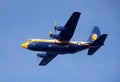 Blue Angels support C-130 Hercules Royalty Free Stock Photo