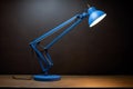 Blue Angle Poise Draftsman Lamp Royalty Free Stock Photo
