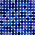 Blue angular square pattern design background