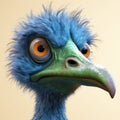 Blue Animated Bird 3d Artist: Emotionally Charged Portraits Inspired By Dino Valls, George Lucas, And National Geographic