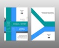 Blue annual report Leaflet Brochure Flyer template A4 size, book cover layout design, Abstract prese Royalty Free Stock Photo