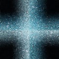 Blue ans silver defocused lights background. abstract bokeh lights. Royalty Free Stock Photo