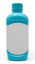 Blue Antacid Medicine Bottle