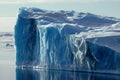 Blue Antarctic iceberg