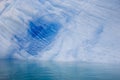 Blue Antarctic iceberg