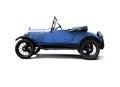 Blue antique convertible buggie style automobile Royalty Free Stock Photo