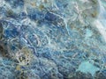 Blue Apatite Mineral macro texture