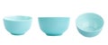 Blue aqua empty bowl