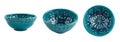 Blue aqua empty bowl