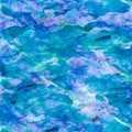 Blue Aqua Teal Turquoise Watercolor Paper Background Royalty Free Stock Photo