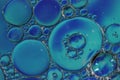 Blue Aquamarine Bubble Macro Abstract Royalty Free Stock Photo