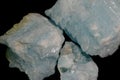Blue Aragonite Rough Lot Royalty Free Stock Photo
