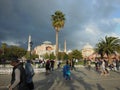 Blue Archaeroligical Park and Hagia Sophia museum in background, Istanbul