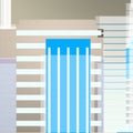 BLUE Architectural structure in perspective Royalty Free Stock Photo