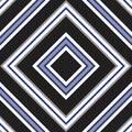 Blue Argyle Diagonal Stripes seamless pattern background Royalty Free Stock Photo