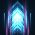 Blue arrows high-speed movement futuristic abstract concept technology background Royalty Free Stock Photo