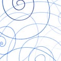 Blue Artistic Scribble Template. Random Pencil Royalty Free Stock Photo