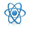 Blue atom icon