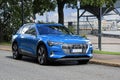 Blue Audi E-tron 55 Quattro Fully Electric SUV