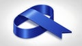 Blue awareness ribbon Royalty Free Stock Photo