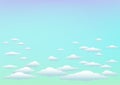 Blue azure sky template background